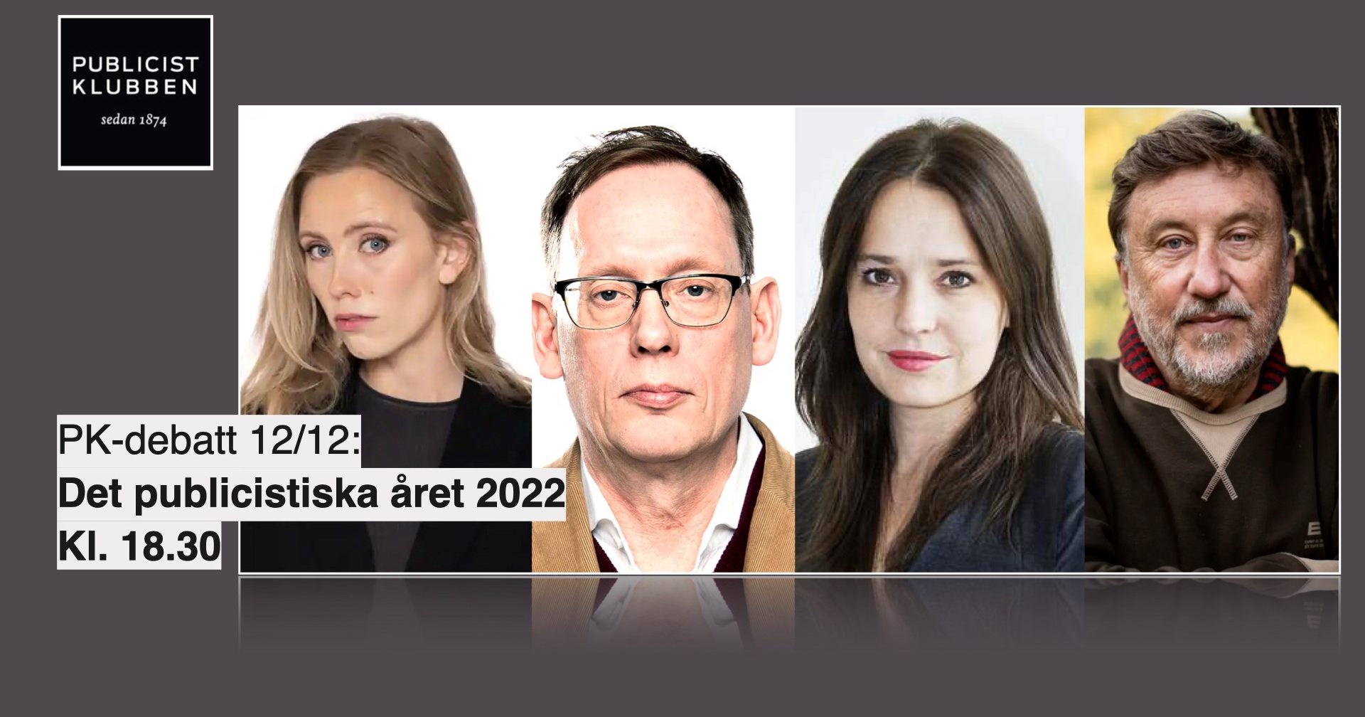 PK-debatt 12/12: Det publicistiska året 2022 - • Publicistklubben