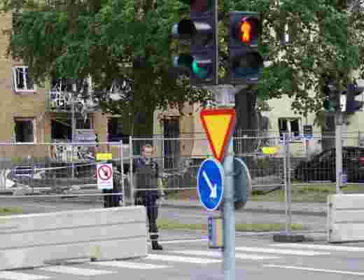 Explosionen i Linköping den 7 juni 2019. Foto: Sveriges Radio